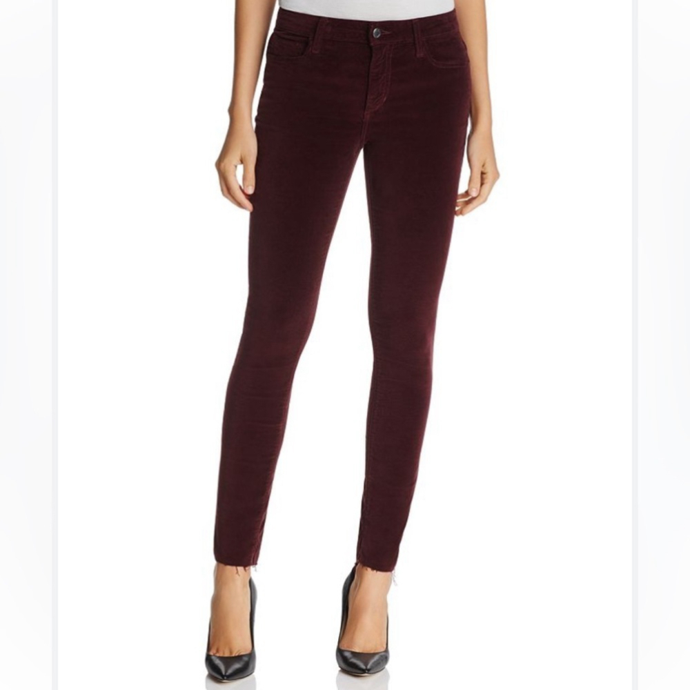 Womens Joe’s Icon Mid rise skinny ankle jeans in merlot. Size 28
